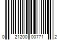 Barcode Image for UPC code 021200007712. Product Name: 