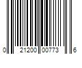 Barcode Image for UPC code 021200007736