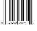 Barcode Image for UPC code 021200009747