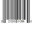 Barcode Image for UPC code 021200013560