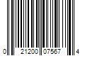 Barcode Image for UPC code 021200075674