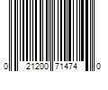 Barcode Image for UPC code 021200714740