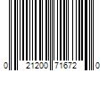 Barcode Image for UPC code 021200716720