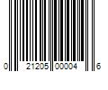 Barcode Image for UPC code 021205000046