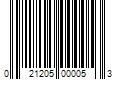 Barcode Image for UPC code 021205000053