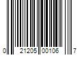 Barcode Image for UPC code 021205001067