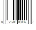 Barcode Image for UPC code 021208000067