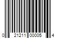 Barcode Image for UPC code 021211000054