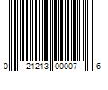 Barcode Image for UPC code 021213000076