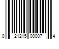 Barcode Image for UPC code 021215000074