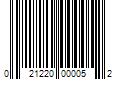 Barcode Image for UPC code 021220000052