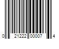 Barcode Image for UPC code 021222000074