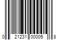 Barcode Image for UPC code 021231000058