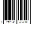 Barcode Image for UPC code 0212345404003