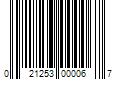 Barcode Image for UPC code 021253000067