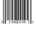 Barcode Image for UPC code 021258001953