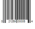 Barcode Image for UPC code 021259000054