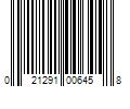 Barcode Image for UPC code 021291006458