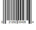 Barcode Image for UPC code 021292004354