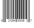 Barcode Image for UPC code 021294000057