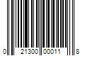 Barcode Image for UPC code 021300000118