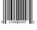 Barcode Image for UPC code 021309000072