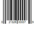 Barcode Image for UPC code 021326000079