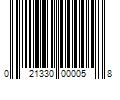 Barcode Image for UPC code 021330000058