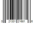 Barcode Image for UPC code 021331216816