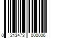 Barcode Image for UPC code 0213473000006