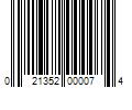 Barcode Image for UPC code 021352000074