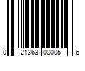 Barcode Image for UPC code 021363000056