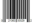 Barcode Image for UPC code 021363000292