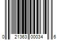 Barcode Image for UPC code 021363000346