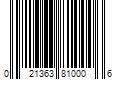 Barcode Image for UPC code 021363810006