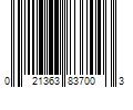 Barcode Image for UPC code 021363837003