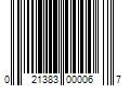 Barcode Image for UPC code 021383000067