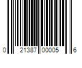 Barcode Image for UPC code 021387000056