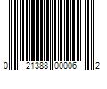 Barcode Image for UPC code 021388000062