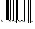 Barcode Image for UPC code 021390000074