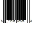 Barcode Image for UPC code 021392000096