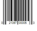 Barcode Image for UPC code 021397000053