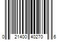 Barcode Image for UPC code 021400402706