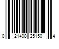 Barcode Image for UPC code 021408251504