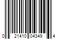 Barcode Image for UPC code 021410043494