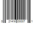 Barcode Image for UPC code 021416000071