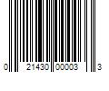 Barcode Image for UPC code 021430000033