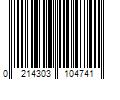 Barcode Image for UPC code 0214303104741