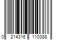 Barcode Image for UPC code 0214316110388