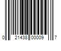 Barcode Image for UPC code 021438000097